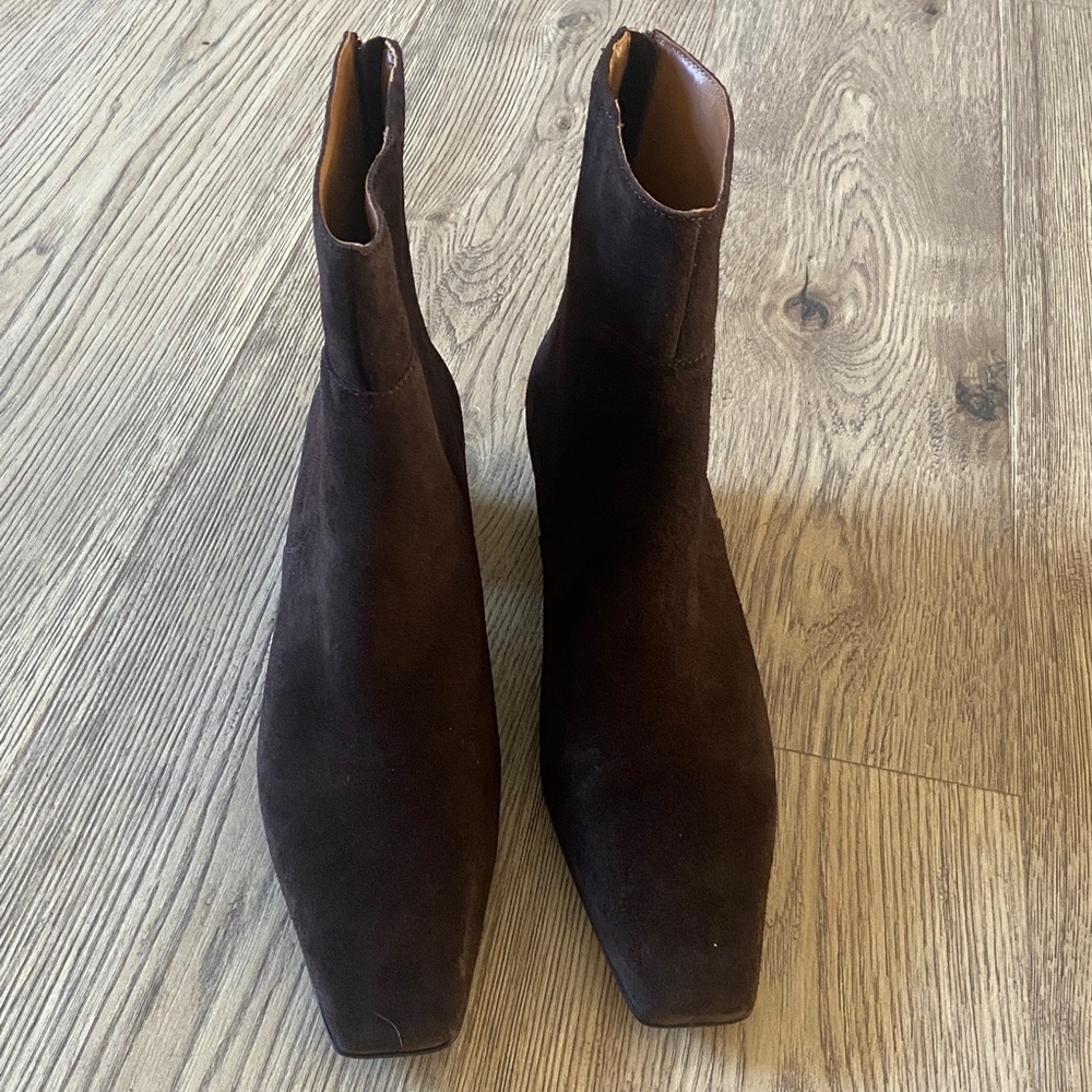 Madewell The Lexie Ankle Boot Dark Carob Suede Ankle Booties Women’s Size 9 1/2 - Picture 9 of 9